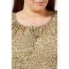 Khoko Plus Ruffle Tunic Khaki -women's clothing Sales 620875 C 0312 62 4