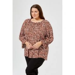 Khoko Plus Flowing Smock Top Print -women's clothing Sales 620876 C 0965 53 2