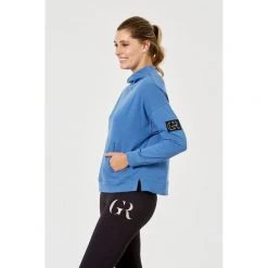 GR Giaan Rooney Funnel Neck Logo Sweat Dust Blue 8 GR Giaan Rooney Funnel Neck Logo Sweat Dust Blue -women's clothing Sales 621359 C 0451 04 2