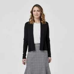 Jane Lamerton Shawl Cardigan Black -women's clothing Sales 621402 C 0001 00