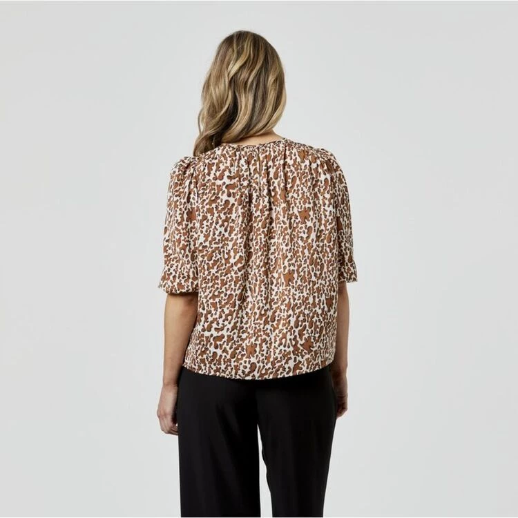 JB Jayson Brunsdon Gathered Top Animal 4 JB Jayson Brunsdon Gathered Top Animal - Image 2