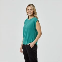 JB Jayson Brunsdon Extended Sleeve Tee Green -women's clothing Sales 621456 C 0300 00 2