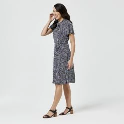 Khoko Smart Twist Neck Dress Tulip -women's clothing Sales 621476 C 0664 21 2