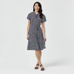 Khoko Smart Twist Neck Dress Tulip -women's clothing Sales 621476 C 0664 21