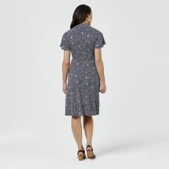 Khoko Smart Twist Neck Dress Tulip -women's clothing Sales 621476 C 0664 21 3