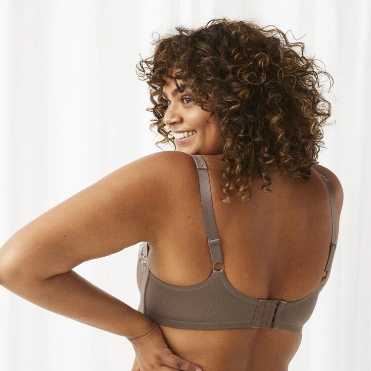 Sash & Rose Lace Underwire Minimiser Mocha 4 Sash & Rose Lace Underwire Minimiser Mocha - Image 2