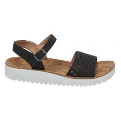 Savannah Jade Women's Wedged Sandal Black -women's clothing Sales 622179 C 0001 00