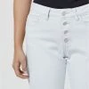 Khoko Denim Exposed Button Slim Leg Jean Wash Blue