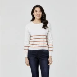Khoko Denim Nautical Cotton Stripe Jumper Auburn 9 Khoko Denim Nautical Cotton Stripe Jumper Auburn -women's clothing Sales 622390 C 0960 23