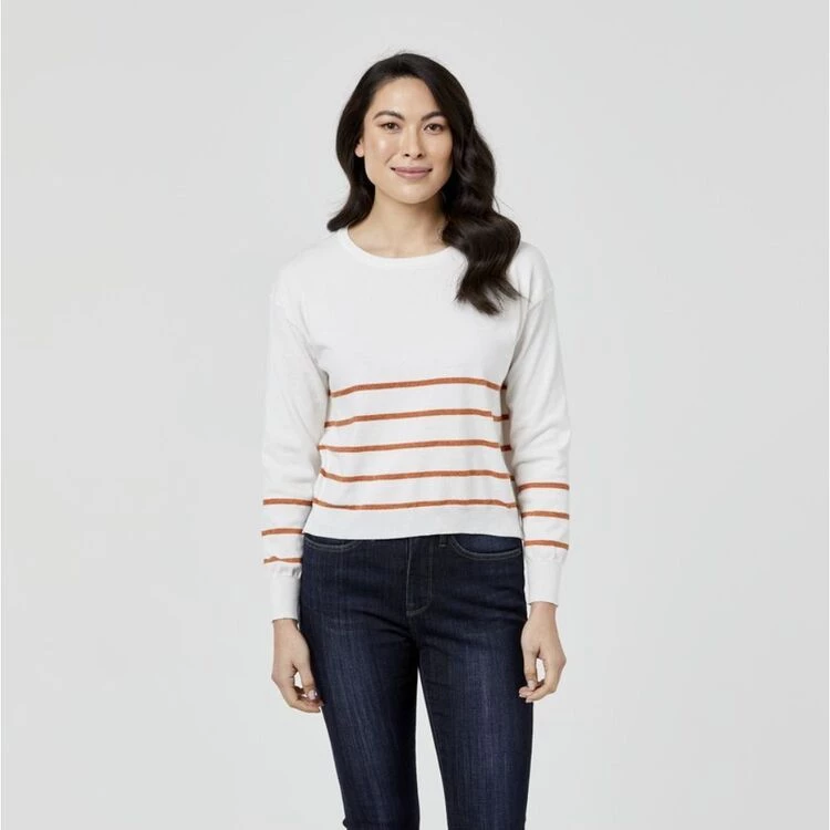 Khoko Denim Nautical Cotton Stripe Jumper Auburn 6 Khoko Denim Nautical Cotton Stripe Jumper Auburn - Image 4
