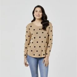 Khoko Collection Spot Jumper Camel 9 Khoko Collection Spot Jumper Camel -women's clothing Sales 622393 C 0251 24