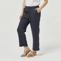 Khoko Collection Linen Pants Ink Stripe 8 Khoko Collection Linen Pants Ink Stripe -women's clothing Sales 622394 C 0410 58 2