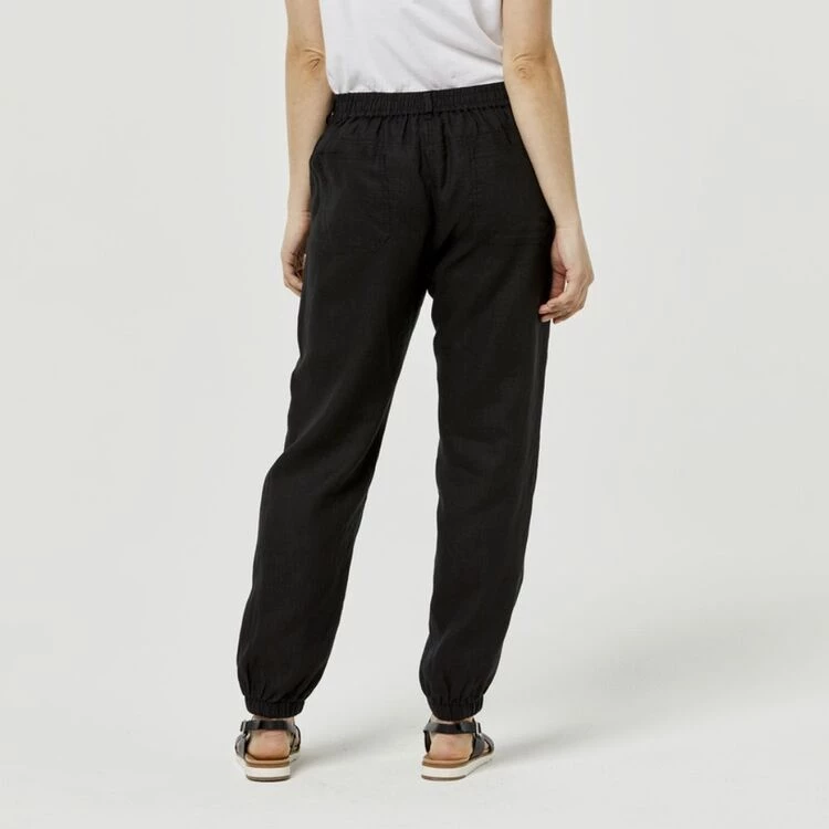 Khoko Collection Linen Jogger Black 4 Khoko Collection Linen Jogger Black - Image 2