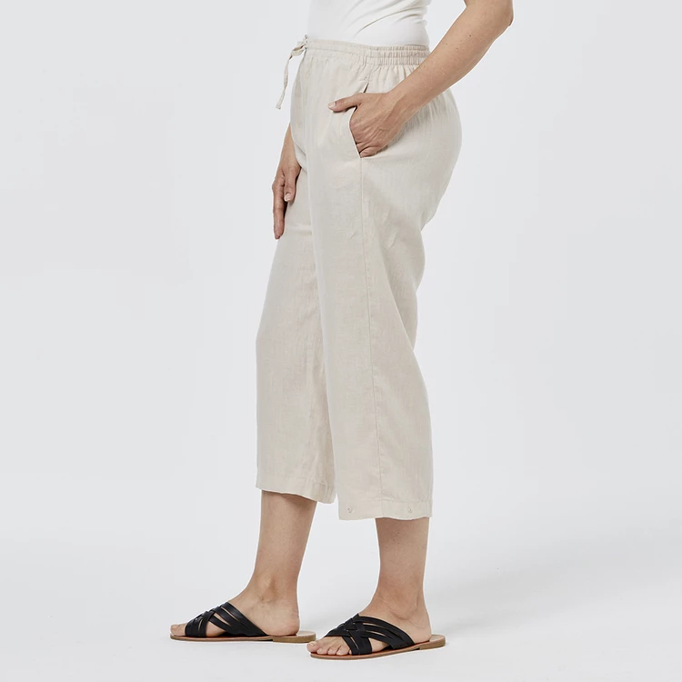 Khoko Collection Relaxed Linen Pants Stone 5 Khoko Collection Relaxed Linen Pants Stone - Image 3