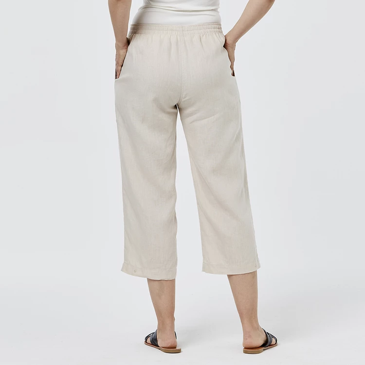 Khoko Collection Relaxed Linen Pants Stone 4 Khoko Collection Relaxed Linen Pants Stone - Image 2