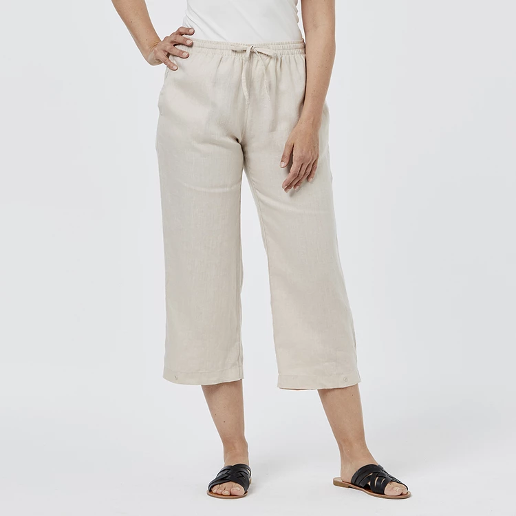 Khoko Collection Relaxed Linen Pants Stone 6 Khoko Collection Relaxed Linen Pants Stone - Image 4