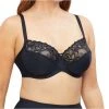 Nancy Ganz Mia Body I.D Embroidered Underwire Bra Black -women's clothing Sales 622684 C 0001 00 4