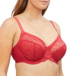 Nancy Ganz Sienna Lace Body I.D Underwire Bra Red -women's clothing Sales 622685 C 0600 00