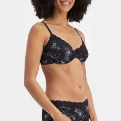 Jockey Classic Parisienne Underwire Bra Black -women's clothing Sales 622813 C 0001 00 2