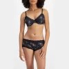 Jockey Classic Parisienne Underwire Bra Black -women's clothing Sales 622813 C 0001 00 4