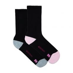 Underworks Ladies Heel & Toe Cushion Crew 2 Pack Pink & Grey Marle -women's clothing Sales 622835 C 1651 08