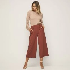 Leona Edmiston Ruby Wide Leg Woven Pant Amber -women's clothing Sales 622995 C 0810 02