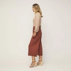 Leona Edmiston Ruby Wide Leg Woven Pant Amber -women's clothing Sales 622995 C 0810 02 4