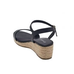 Khoko Esther Women's Rope Wedge Sandal Black -women's clothing Sales 623010 C 0001 00 2