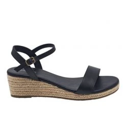 Khoko Esther Women's Rope Wedge Sandal Black -women's clothing Sales 623010 C 0001 00