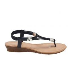 Khoko Trudy Women's Demi Wedge Sandal Black -women's clothing Sales 623016 C 0001 00