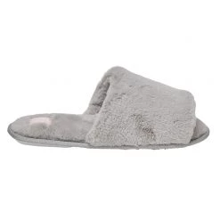Sash & Rose Mandy Women's Plush Slide Slipper Grey -women's clothing Sales 623019 C 0020 00