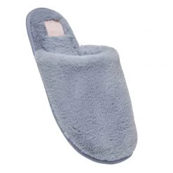 Sash & Rose Margie Women's Plush Scuff Slipper Blue