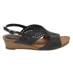 Savannah Katie Women's Laser Cut Low Wedge Sandal Black 9 Savannah Katie Women's Laser Cut Low Wedge Sandal Black -women's clothing Sales 623022 C 0001 00