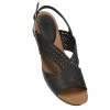 Savannah Katie Women's Laser Cut Low Wedge Sandal Black 1 Savannah Katie Women's Laser Cut Low Wedge Sandal Black -women's clothing Sales 623022 C 0001 00 4