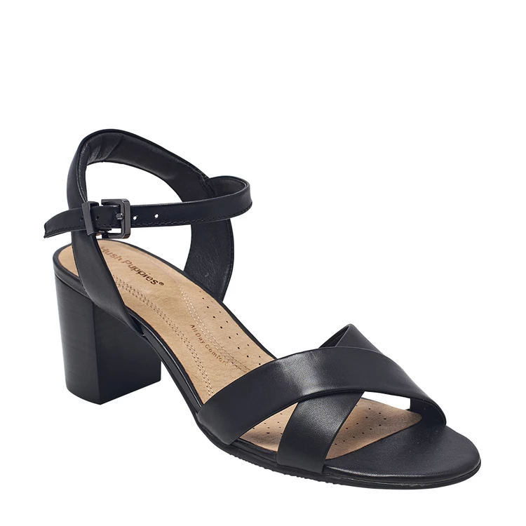 Hush Puppies Lia Women's Block Heeled Sandal Black 4 Hush Puppies Lia Women's Block Heeled Sandal Black - Image 2