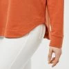 Khoko Basics Curved Hem Fleece Top Auburn