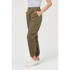 Khoko Collection Cotton Stretch Chino Khaki -women's clothing Sales 623648 C 0312 62 2