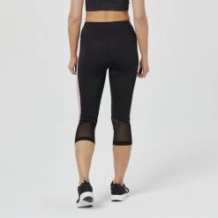 Lotto Women's Speed Run Panel 7/8 Capri Legging Black & Multicoloured -women's clothing Sales 623822 C 1006 47 3