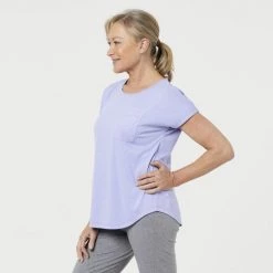 Diadora Women's Active Pocket T-Shirt Lavender 8 Diadora Women's Active Pocket T-Shirt Lavender -women's clothing Sales 623831 C 0530 28 2