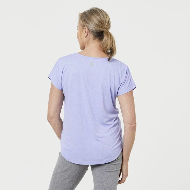 Diadora Women's Active Pocket T-Shirt Lavender 4 Diadora Women's Active Pocket T-Shirt Lavender - Image 2