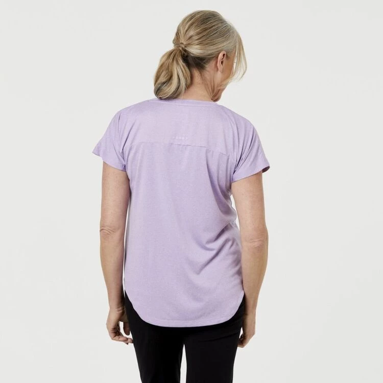 Diadora Women's Active V Neck T-Shirt Wisteria 4 Diadora Women's Active V Neck T-Shirt Wisteria - Image 2