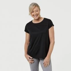 Diadora Women's Active Breathe Tee Black -women's clothing Sales 623833 C 0001 00