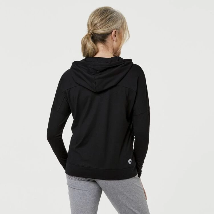 Diadora Women's Active Hood Top Black 4 Diadora Women's Active Hood Top Black - Image 2