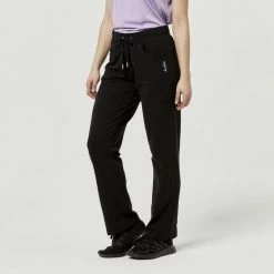 Diadora Women's French Terry Trackpant Black & Lavender -women's clothing Sales 623838 C 1006 24 2