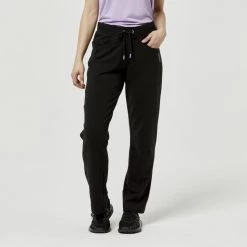 Diadora Women's French Terry Trackpant Black & Lavender -women's clothing Sales 623838 C 1006 24