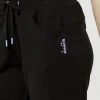 Diadora Women's French Terry Trackpant Black & Lavender -women's clothing Sales 623838 C 1006 24 4