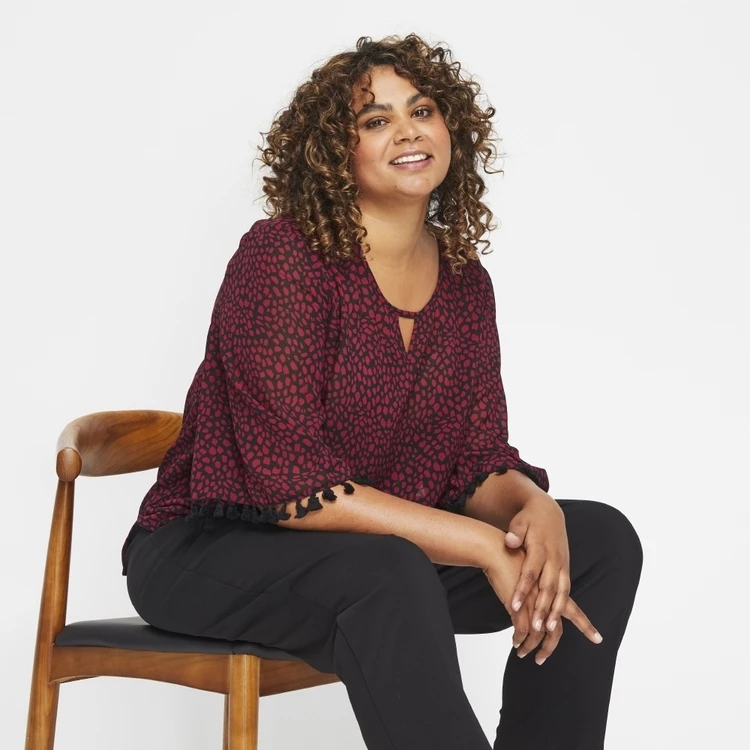 Khoko Plus Bengaline 7/8 Length Pant Black 4 Khoko Plus Bengaline 7/8 Length Pant Black - Image 2