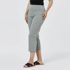 Savannah Bengaline Capri Pant Khaki -women's clothing Sales 624061 C 0312 62 2