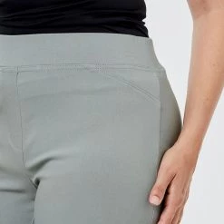 Savannah Bengaline Capri Pant Khaki