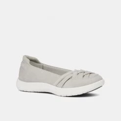 Cloud Steppers By Clarks Adella Poppy Women's Leisure Slip On Grey -women's clothing Sales 624385 C 0020 00 2